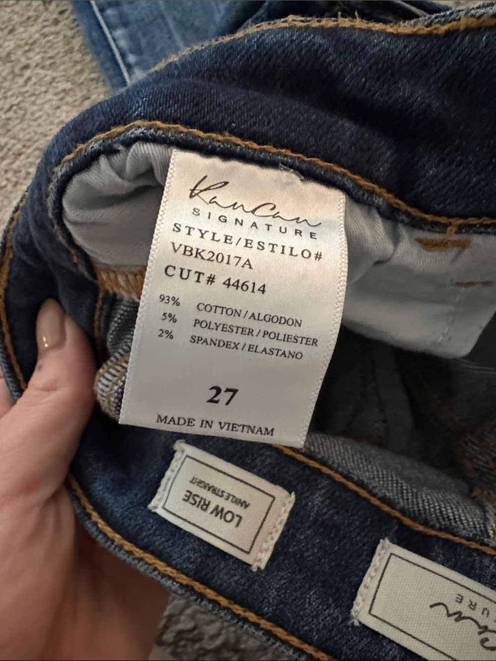 KanCan Low Rise Ankle Straight Jeans - Picture 2 of 6